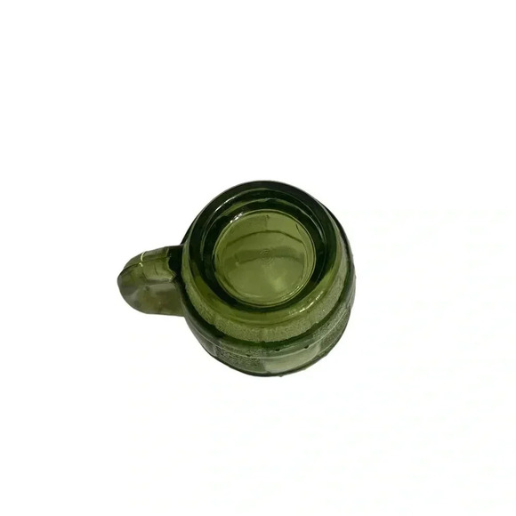 Vintage Mini Whisky Barrel Mug 2oz Shot Glass Toothpick Holder set of 4 in Green - Picture 8 of 15